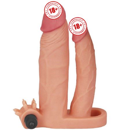 Lovetoy Pleasure X-Tender Çift Taraflı Titreşimli Penis Kılıfı LV314100