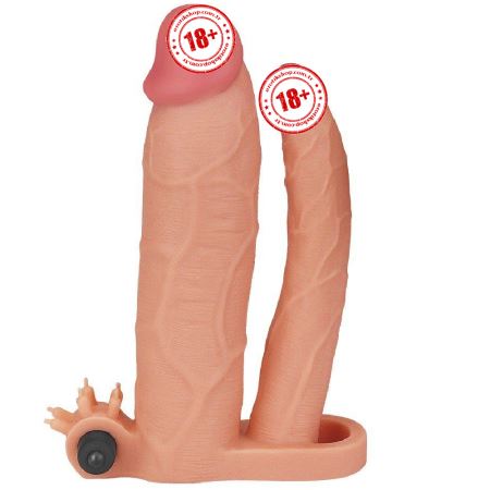 Lovetoy Pleasure X-Tender Çift Taraflı Titreşimli Penis Kılıfı LV314102