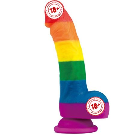 Lovetoy Prider 20 cm Renkli Soft Doku Realistik Jel Dildo LV410027