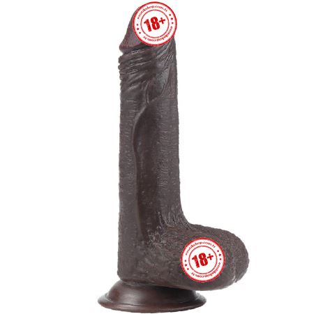 Lovetoy Sliding-Skin Dual Layered Deri Kaydırmalı Zenci Dildo 18 cm LV317011