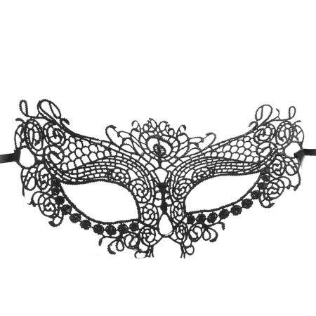 Merry See Black Lace Hallowen Mask Dantelli Göz Maskesi