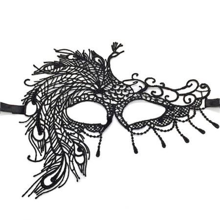 Merry See Black Lace Hallowen Mask Dantelli Göz Maskesi