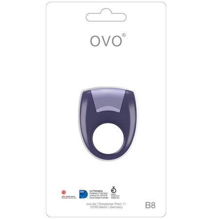 Ovo B8 Vibrating Ring Titreşimli Penis Halkası Mor