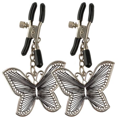 Pipedream Fetish Fantasy Series Butterfly Nipple Clamps-Göğüs Klipsi