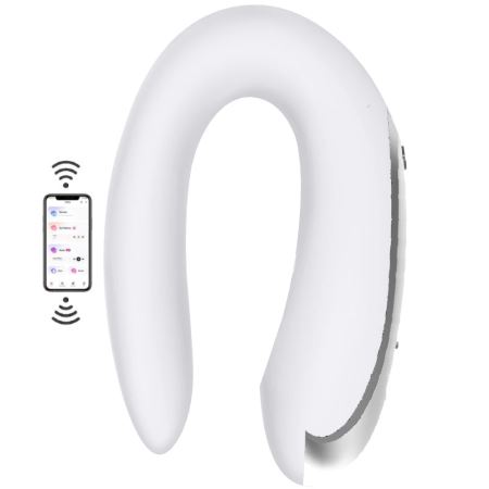 Satisfyer Double Fun White Telefon Kontrollü Partner Vibratör