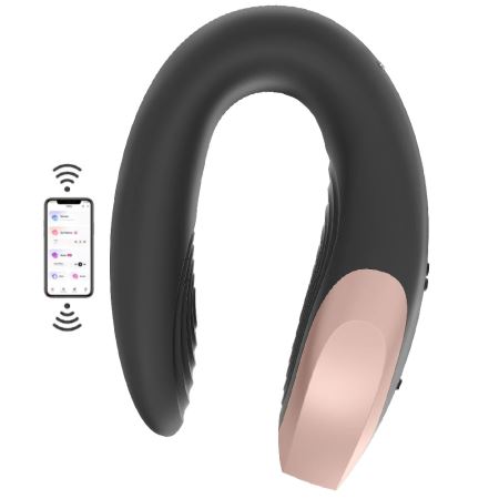 Satisfyer Double Love Black Telefon Kontrollü Partner Vibratör