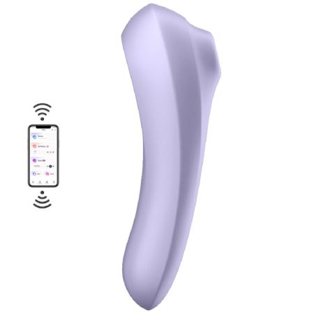 Satisfyer Dual Pleasure Liliac Telefon Kontrollü Emiş Güçlü Vibratör