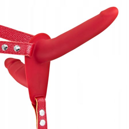 Sexual World Double Penetrix Strap-On Biseksuel Dildo-Red