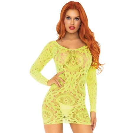 Sexual World Fantasy Wear Crochet Mini Dress SeksiVücut Çorabı