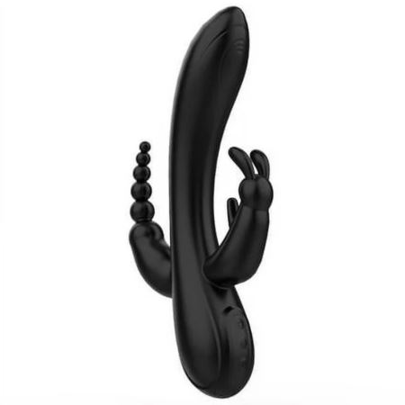 Sexual World Meilisa 3 İn 1 Clitoral Massager Rabbit Vibratör-Black