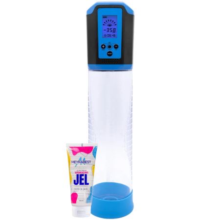 Sexual World Passion Pump Lcd Bigger Man Blue Otomatik Penis Pompası ve Jel