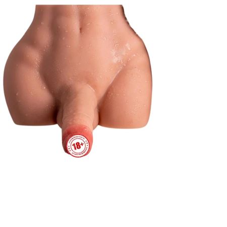 Shequ Peel Hareketli Realistik Errkek Yarım Vücut Masturbator