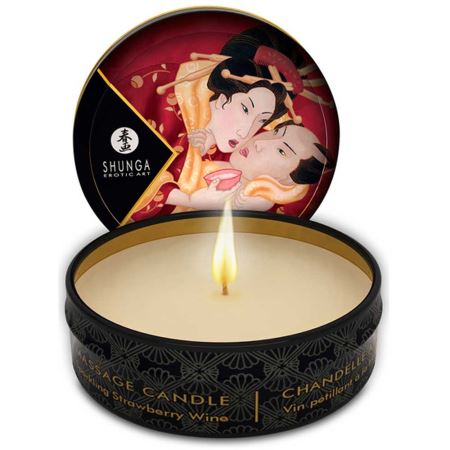 Shunga Mini Massage Candle Strawberry 30 Ml Masaj Mumu