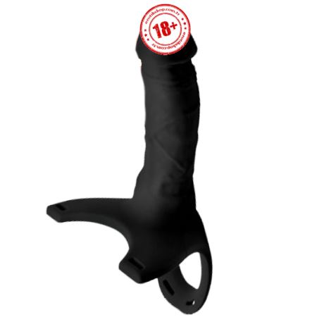 Size Matters Hollow Strap-On 25 cm İçi Boş Kemerli Penis-Black