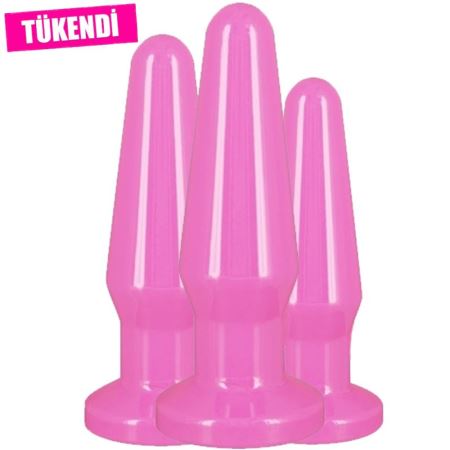 Toy Joy Best Butt Buddies Pink Set Farklı Boylarda Anal Plug Set