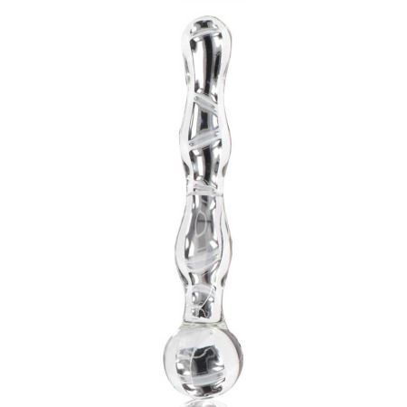 ToyJoy Glass Worxx By Sparkle Wand Glass Anal Plug Cam Dildo