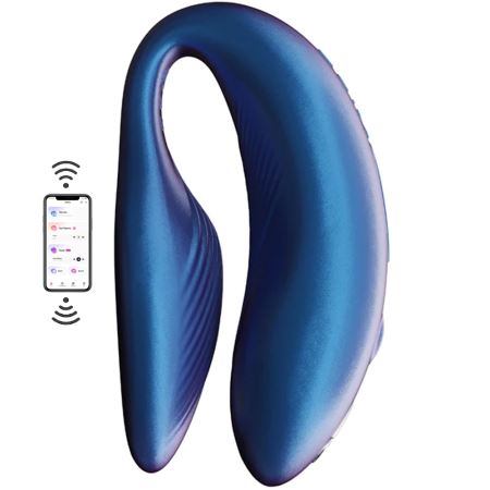 We-Vibe Chorus Çiftlere Özel Telefon Kontrollü Partner Vibratör-Cosmic Blue