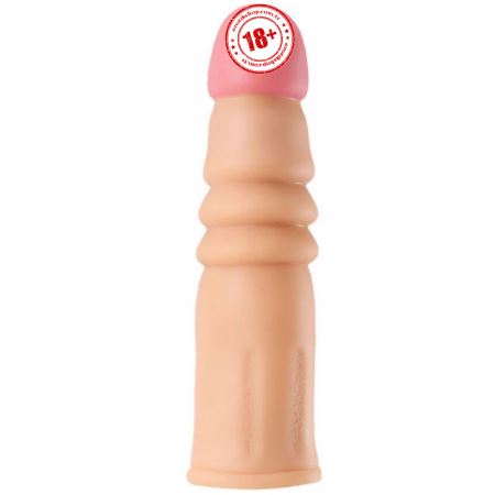 Yeain Max Man 2.5 cm Uzatmalı Boğumlu Realistik Penis Kılıfı YN0054